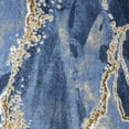 thumbnail image 5 of Abani Luna Collection Area Rug Mid Century Modern Bedroom Living Room Decor Floor Rug 4 x 6 Blue Brown, 5 of 8
