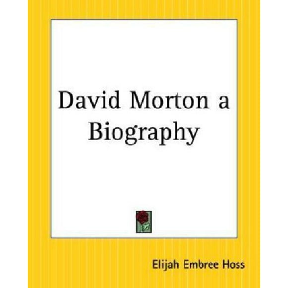 David Morton une Biologie