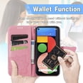 thumbnail image 5 of for Google Pixel 5A 5G Wallet Case, 3D Butterfly Embossing Slim Flip PU Leather Phone Case Magnetic Closure Credit Card Slots Holder Cover for Google Pixel 5A 5G HZD Pink, 5 of 16