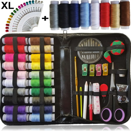 SEWING KIT, XL Quality Sewing Supplies, 28 XL Spools of Thread, XL ...