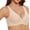 Beige, variant on Bras for Women Full Coverage Deep V Wireless No Underwire Supportive Scalloped lettes Petal Wavy Jelly Push Up Comfortable Bra