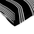 thumbnail image 5 of Jordan Manufacturing 19" x 19" Reeder Black Stripe Square Tufted Contoured Outdoor Wicker Seat Cushion (2 Pack), 5 of 10
