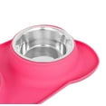 thumbnail image 3 of Internet's Best Bone Dog Bowl Set - Pink - 2 Large Dog Bowls, 3 of 7