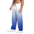 thumbnail image 5 of Men's Heavyweight Fleece Cargo Sweatpants Blue 2XL, 5 of 6