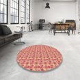 thumbnail image 4 of Ahgly Company Machine Washable Indoor Round Transitional Brown Sand Brown Area Rugs, 4' Round, 4 of 7
