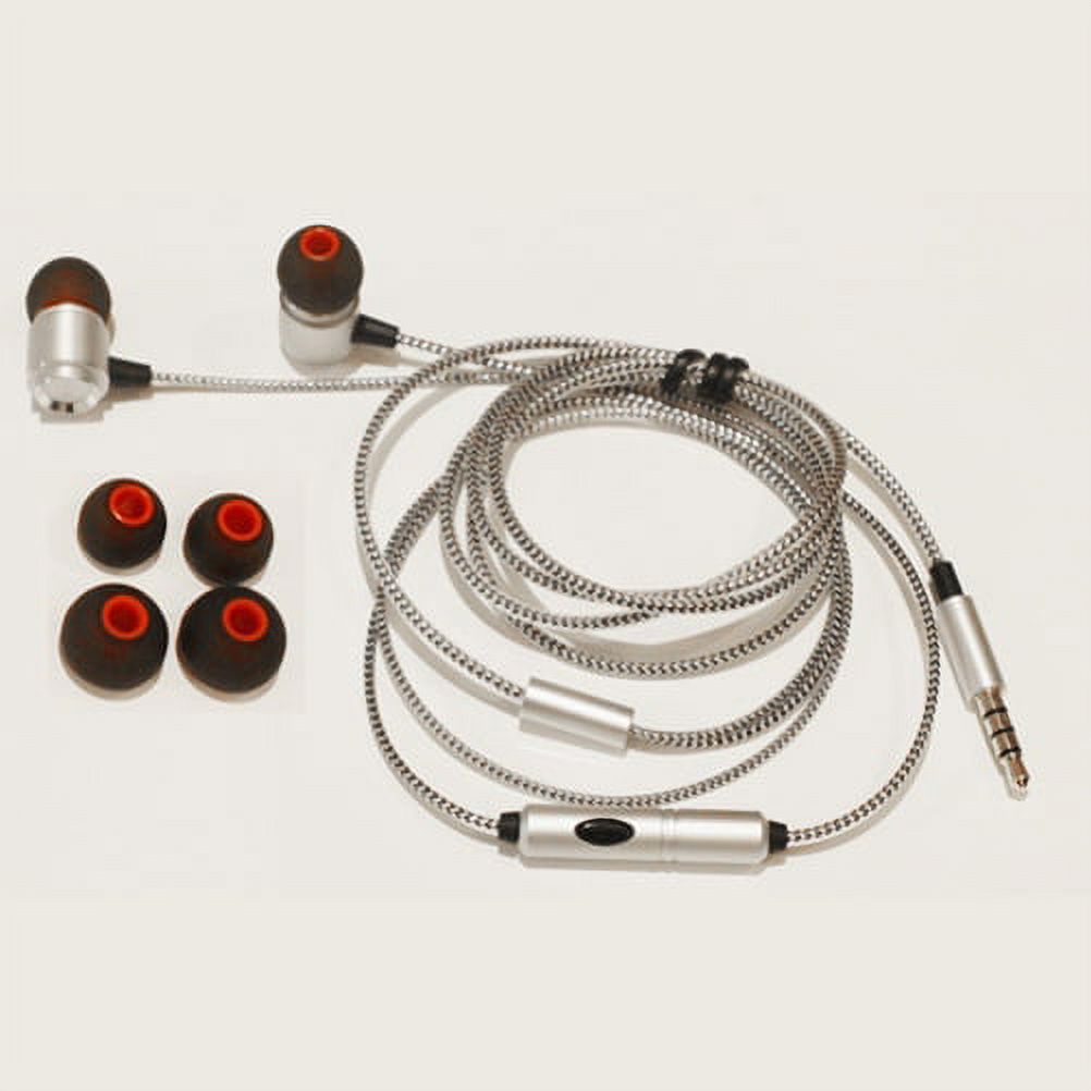 Hi-Fi Sound Wired Earphones Headphones Handsfree Mic Headset Metal Earbuds In-ear Earpieces B4B for LG G Pad F2 8.0 II 10.1, Stylo 3 Plus, 8.3 7.0, 5 4 Plus 2 Plus, Prime 2, Aristo 4 Plus - image 2 of 6