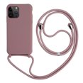 thumbnail image 1 of Crossbody Strap Lanyard Silicone Phone Case For iPhone 15 14 13 12 Mini 11 Pro Max Plus Candy Color Soft TPU Back Cover RJ, 1 of 7