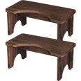 thumbnail image 1 of Taburete de inodoro AZEN Wood Squat para adultos de 7 pulgadas de altura, paquete de 2, 1 of 6