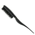 thumbnail image 2 of MasteelfCA Hair Styling Tools Salon Comb Hair Teasing Brush Three Row Natural Boar Bristle Hair Comb (Black), 2 of 7