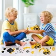 thumbnail image 4 of Take Apart Toys Paquete de 4 – Juguete de coche de ingeniería de construcción DIY, juguetes de arena para niños de 3 a 5 años, camión de juguetes de caja de arena WD.WDQZL Hogar, 4 of 7