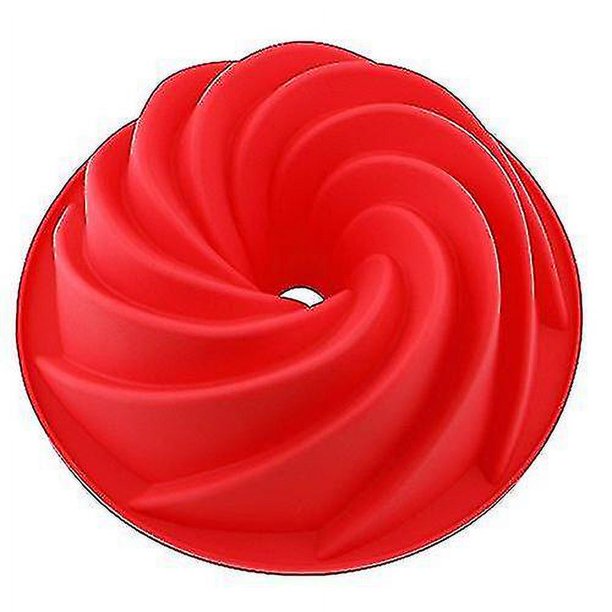 Molde de silicona para hornear pasteles, molde para pasteles antiadherente de 9 pulgadas, molde para pasteles redondo estriado, moldes para pasteles en espiral, moldes para pastele