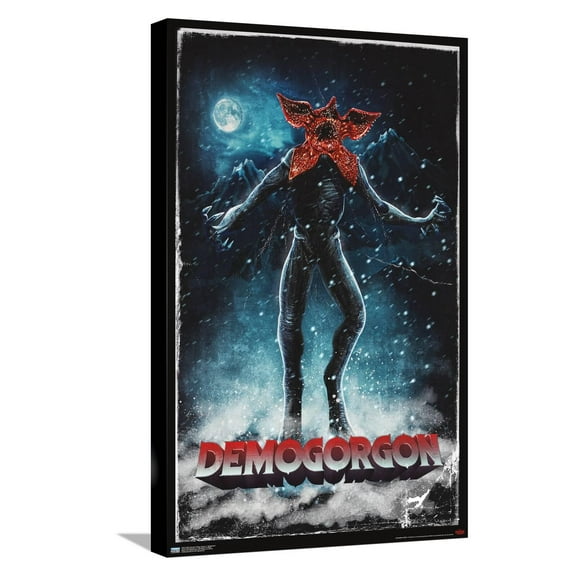 Netflix Stranger Things: Season 4 - Demogorgon Canvas Wall Poster, 14.725" x 22.375"