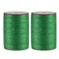 thumbnail image 1 of Unique Bargains 2 Pack Thin Waxed Thread 137 Yards 0.55mm Polyester String Cord for Machine Sewing Hand Quilting Weaving, Sea Green, 1 of 5