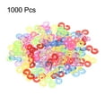 thumbnail image 4 of Uxcell S Clips Connectors Rubber Band Plastic Connectors Kit Muti-color 1000 Pack, 4 of 5