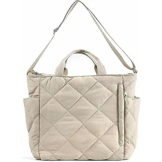 Tote Bag For Women Puffer Hobo Handbag Lightweight Quilted Padding Shoulder Bag Nylon Padded Crossbody Bag