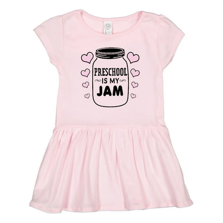 

Inktastic Back to School Preschool is My Jam Gift Toddler Girl Dress