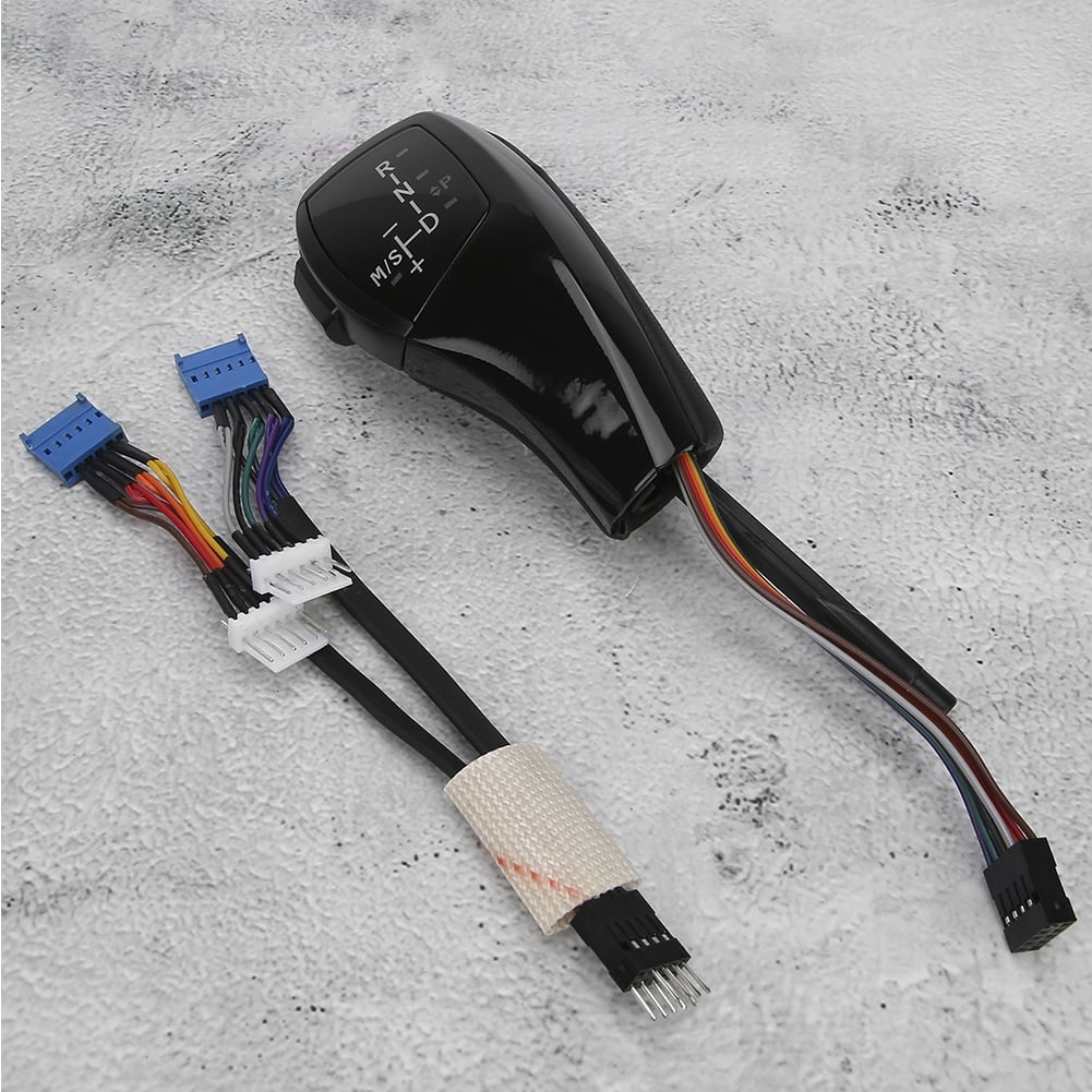 LHD Kit De Retroadaptación De Perilla De Cambio De Marchas LED Automática Para BMW E90 E92 E84 E89, Perilla De Palanca De Cambios De Transmisión Automática (Estilo De Fibra De Carbono