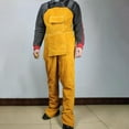 thumbnail image 6 of Welding Clothing Leather Welding Apron with Pockets BBQ Apron Yellow 103cm, 6 of 8