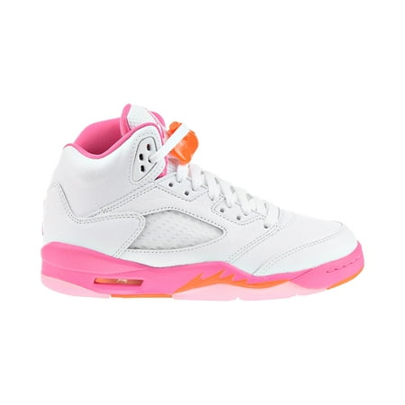 Air Jordan 5 (GS) Big Kids' Shoes Pinksicle-Safety Orange 440892-168