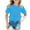 Sky Blue, variant on Hiijoy Infant Girls Mother's Day Graphic T Shirt Casual Short Sleeve T-Shirt, Sizes 1-9