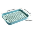 thumbnail image 6 of Shoreew Multi-Purpose Drainage Tray Double-Layer Plastic Drying Rack Rinseable Garbage Tray for Kitchen Living Room Pet Use Cat Litter Box, 6 of 7