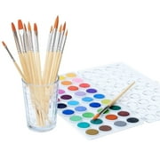 Watercolor Artist set, 36 Colors, Includes a Variety of 12 Quality Brushes