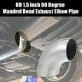 thumbnail image 2 of 4uds OD 1.5 Pulgadas 90 Grados Curva Escape Tubo Mandril Curva Codo, 2 of 7