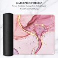 thumbnail image 5 of Extended Mouse Pad, XXL Gaming Mouse Pads, Large Big Mousepad Laptop Computer Keyboard Mat Desk Pad w/Non-Slip Base and Stitched Edge for Office Gaming, 35.5 x 15.7 inch, Pink Purple Marble, 5 of 6