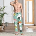thumbnail image 5 of Uemuo Kawaii Sushi Pattern Men's Wide Leg Palazzo Lounge Pants with Pockets Light Weight Loose Comfy Casual Pajama Pants-X-Large, 5 of 9