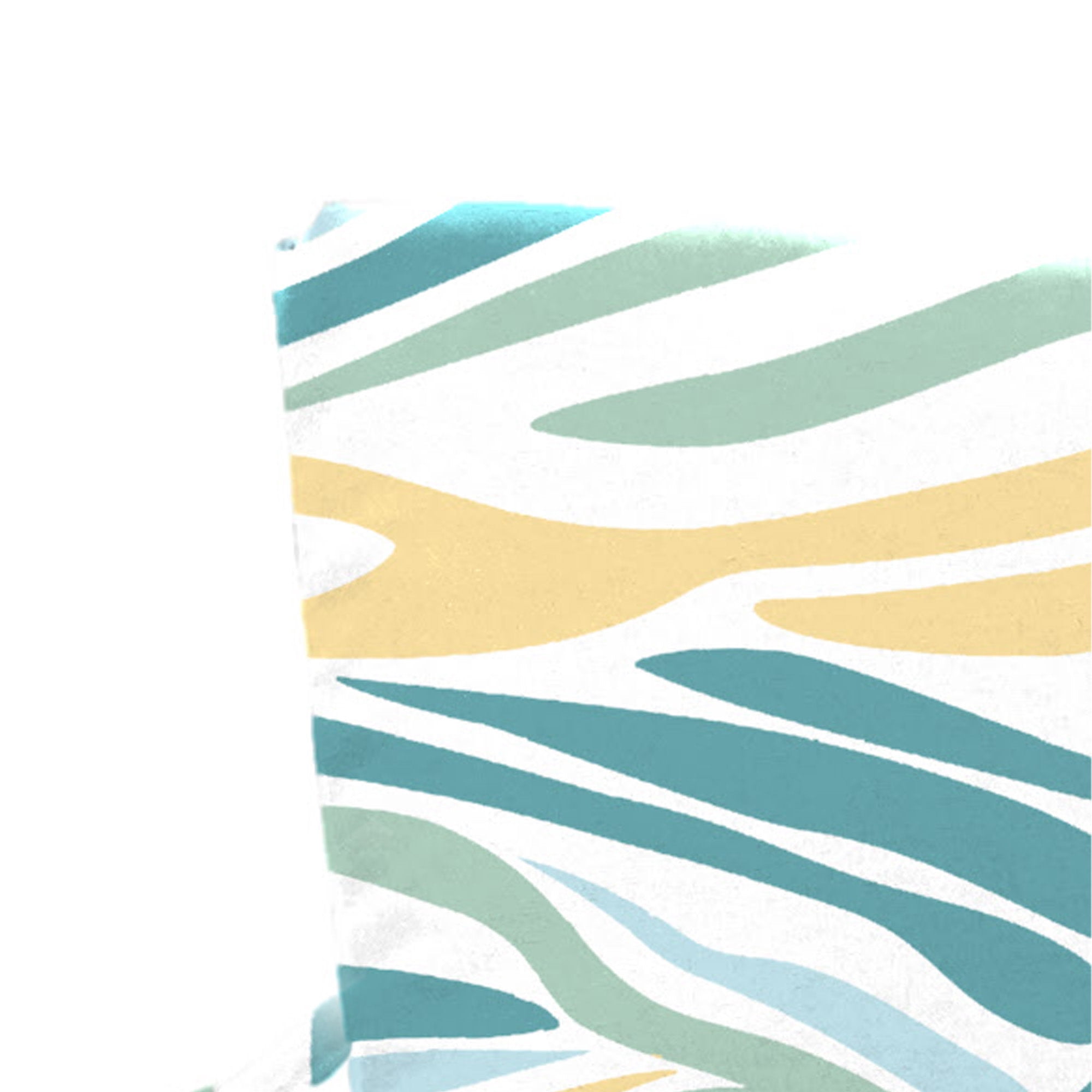 Jordan Manufacturing 44" x 21" Lilo Tapioca Multicolor Abstract Rectangular Outdoor Chair Cushion with Ties