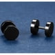 thumbnail image 2 of unbranded 1Par Pendientes De Inoxidable Negro Para Exclusivo, 2 of 4