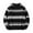 Black, variant on Loose Sweater for Men Striped Color Block Long Sleeved Pullover Warm Knitted Tee with Lepal Collar Black M