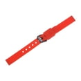 thumbnail image 3 of Uxcell Silicone Watch Band Quick Release Soft Rubber Watch Strap Red/Black 16mm, 3 of 7