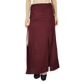 thumbnail image 1 of Bimba Women Rayon Maxi Skirt with Long 2 Slits, 1 of 4