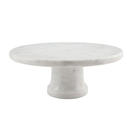 

CounterArt Natural White Marble Cake Stand on Pedestal 10.5 x 10.5