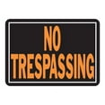 thumbnail image 2 of (2 pack) 10X14 No Trespass Sign, Orange & Black Aluminum Privacy Sign by HY-KO, 2 of 6