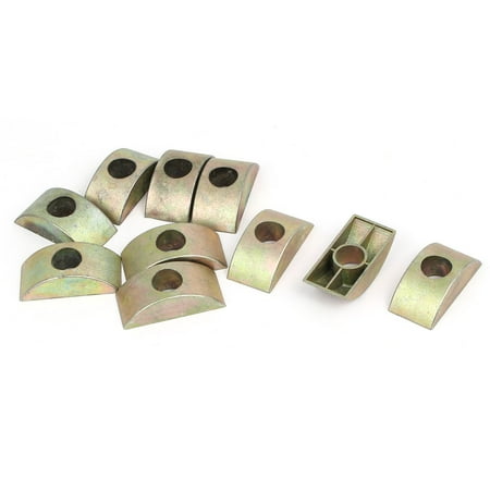 8mm Hole Dia Furniture Connector Half Moon Nuts Spacer Washer Bronze Tone 10pcs Canada 8mm Hole Dia Furniture Connector Half, Half Moon Furniture