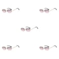 thumbnail image 2 of Gafas de sol rectangulares de estilo punk Sonducket de metal con prevención de rayos UV sin marco para hombre oro gris, 2 of 6