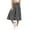 Dark Gray, variant on Hpapadks Womens Pants Printed Elastic Waist Wide Leg High Waisted Knee Length Culottes Slacks for Women Black L