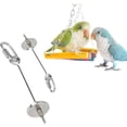 thumbnail image 1 of Soporte para fruta de pájaro, brocheta para pájaros, herramienta para fruta de loro, brocheta de acero inoxidable para accesorios de jaula de pájaros, herramienta para fruta vegetal para loro (grande + pequeña 2 piezas) ER, 1 of 5