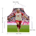 thumbnail image 2 of Harry Kane delantal temático para cocinar, esencial para el hogar, delantal de barbacoa/bufanda de cocina con bolsillos para hombres y mujeres, regalo para el hogar, 2 of 6