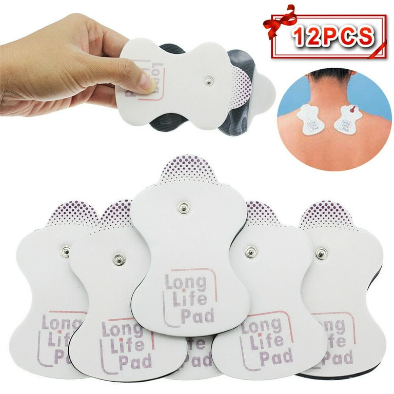 12 PCS Snap on Electrode Pads Electrotherapy Long Life Pad for Omron  Massagers