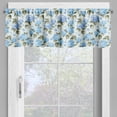 thumbnail image 4 of Ambesonne Bridal Valance & Curtain, Hydrangea Flowers Swirls, 55"x24", Pale Blue Reseda Green, 4 of 7