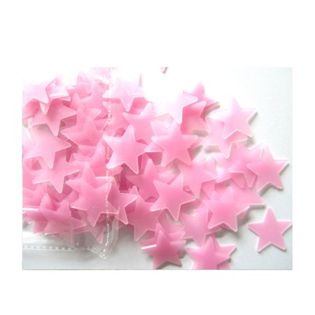 Baby Room Decal 100pcs/pack Home Wall Glow In The Dark Star Stickers Decal Baby Kids Room Glowing Star Sticker ()