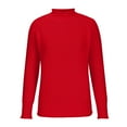 thumbnail image 4 of FAIWAD Ribbed Knit Sweaters Long Sleeve Loose Casual Pullover Sweater Solid Color Round Neck Knitted Tops, 4 of 6