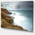 thumbnail image 2 of Dark Red Rocks and Foam Waves - Seascape Canvas Art Print, 2 of 3