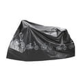 thumbnail image 2 of Cubierta de lluvia para bicicleta, cubierta antipolvo para bicicleta, impermeable, útil y duradera, cubierta de almacenamiento para bicicleta de carre Fino 230g Negro, 2 of 8
