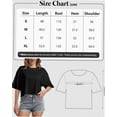 thumbnail image 3 of Women's Loose Fit Crop Top T-Shirt - Soft Comfortable Short Sleeve Tee for Workout/ Gym/ Casual Wear, 3 of 5