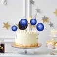 thumbnail image 6 of 20-Piece Assorted Glitter and Frosted Cake Decor Balls, Baking Dessert Topper Set for Birthday Parties and Gatherings, Foam Cake Decoration Accessories, Mixed Sizes and Colors, 6 of 6