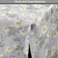 thumbnail image 4 of Floral Dog Crate Cover, Daisies View with Leaves in Greyscale Chamomiles Design, Easy to Use Pet Kennel Cover Small Dogs Puppies Kittens, 7 Sizes, Pale Grey Yellow, by Ambesonne, 4 of 6